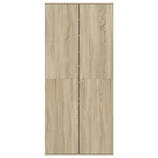 vidaXL Skoskap sonoma eik 80x39x178 cm sponplate