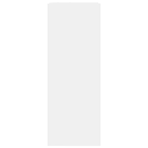 vidaXL Skoskap hvit 52x37,5x100 cm konstruert tre