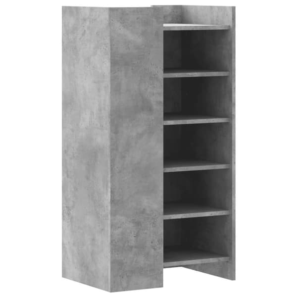 vidaXL skoreol 52x37,5x100 cm konstrueret træ betongrå