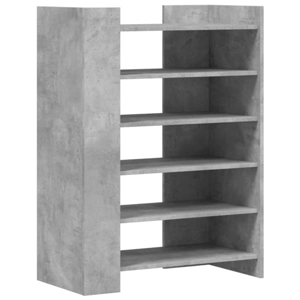 vidaXL skoreol 74,5x37,5x100 cm konstrueret træ betongrå