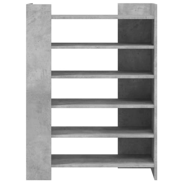vidaXL skoreol 74,5x37,5x100 cm konstrueret træ betongrå