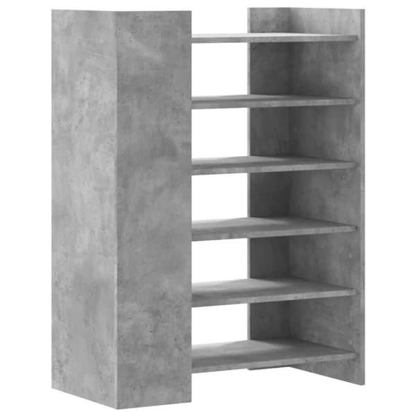 vidaXL skoreol 74,5x37,5x100 cm konstrueret træ betongrå