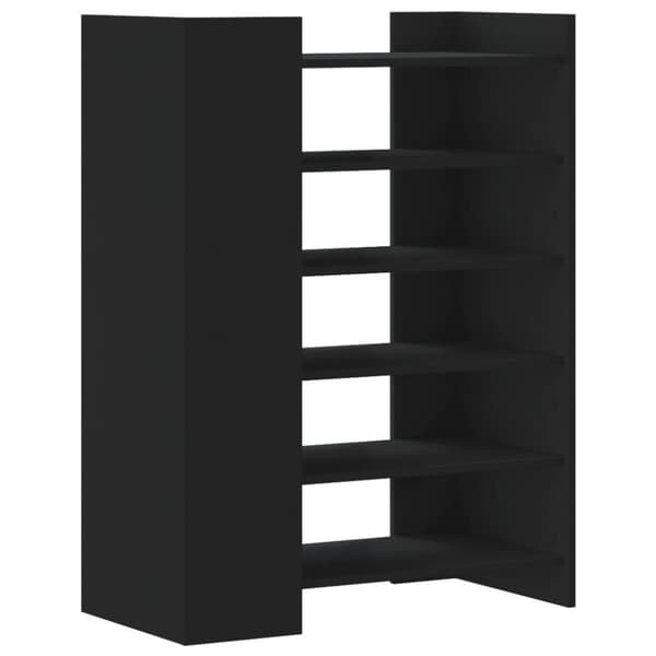 vidaXL Skohylle hvit 74,5x37,5x100 cm konstruert tre