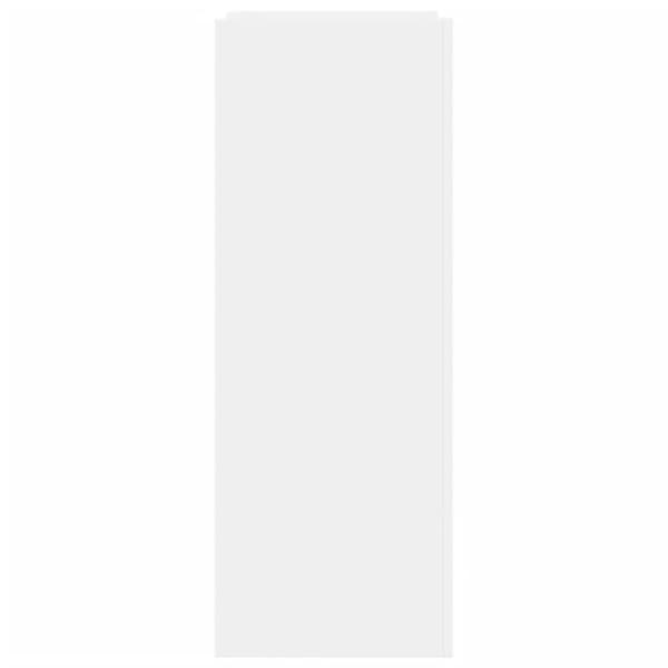 vidaXL Skohylle hvit 74,5x37,5x100 cm konstruert tre