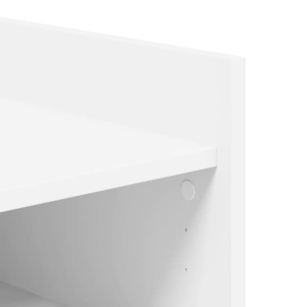 vidaXL Skohylle hvit 74,5x37,5x100 cm konstruert tre