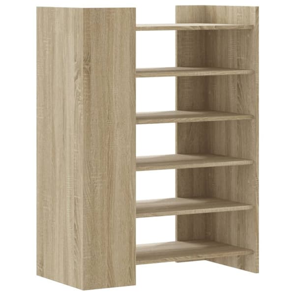 vidaXL skoreol 74,5x37,5x100 cm konstrueret træ sonoma-eg