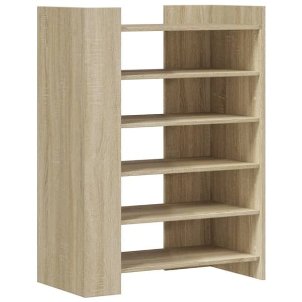 vidaXL skoreol 74,5x37,5x100 cm konstrueret træ sonoma-eg
