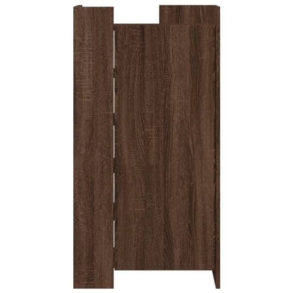 vidaXL Kenkäkaappi ruskea tammi 52x37,5x100 cm tekninen puu