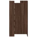 Miniatyrbilde 5 av 11: vidaXL Skohylle brun eik 52x37,5x100 cm konstruert tre