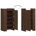 Miniatyrbilde 8 av 11: vidaXL Skohylle brun eik 52x37,5x100 cm konstruert tre