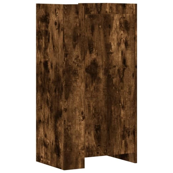 vidaXL Skoskåp rökfärgad ek 52x37,5x100 cm konstruerat trä