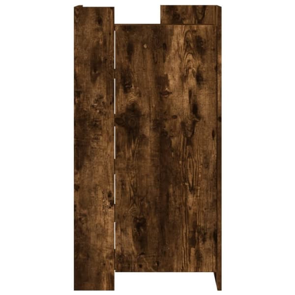vidaXL Skoskåp rökfärgad ek 52x37,5x100 cm konstruerat trä