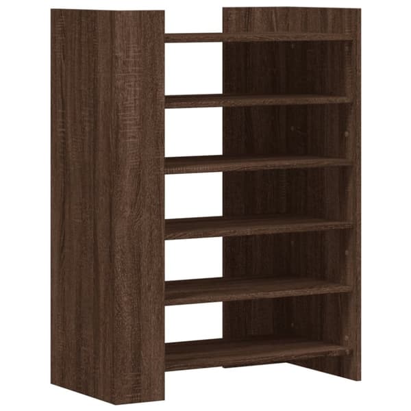 vidaXL Kenkäkaappi ruskea tammi 74,5x37,5x100 cm tekninen puu