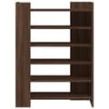 Miniatyrbilde 5 av 11: vidaXL Skohylle brun eik 74,5x37,5x100 cm konstruert tre