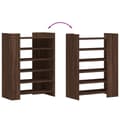 Miniatyrbilde 8 av 11: vidaXL Skohylle brun eik 74,5x37,5x100 cm konstruert tre