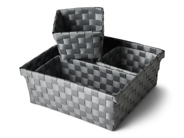 Förvaring Korg Grått 4-set