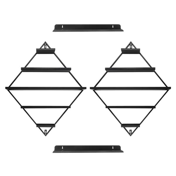 5-lags neglelakholder, rhombusdesign, rummer 90 flasker,sort