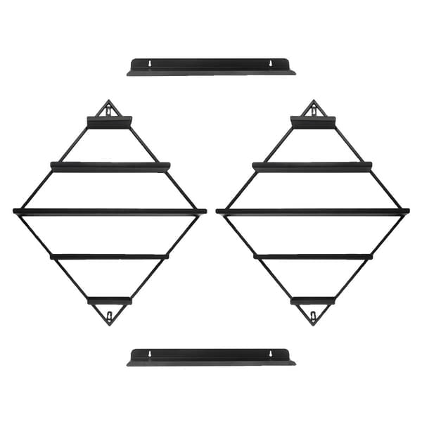 5-lags neglelakholder, rhombusdesign, rummer 90 flasker,sort