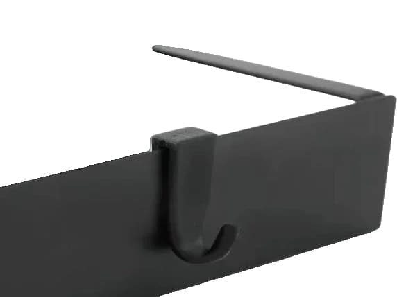 Magnetisk Opbevaringshylde, Holdbart Støbejern, Pladsbesparende Design,2 stk. har en krog.