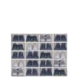 Miniatyrbild 1 av 2: Shoe Storage Boxes, 20PCS Fällbar Design, Transparent Stapelbar Organisatör,20PCS vit