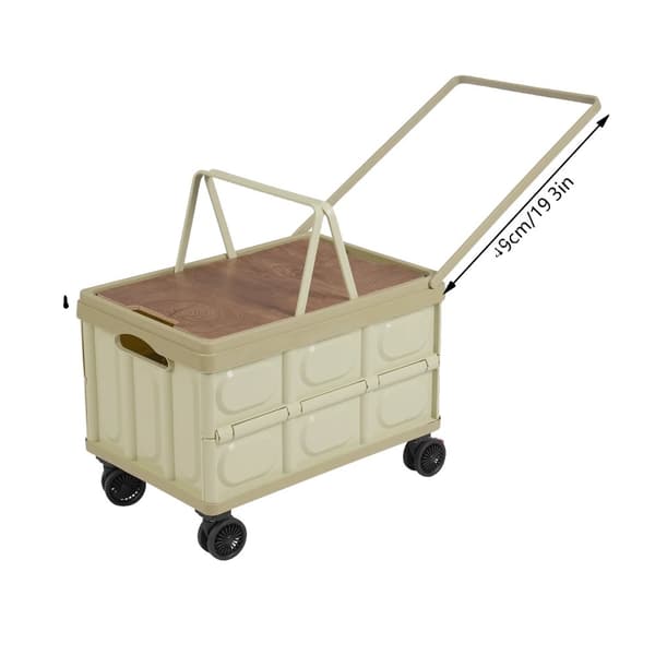 Campingvagn, 55L kapacitet, hållbar PP- och MDF-konstruktion,grön