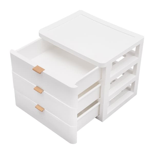 Stort kapacitetsopbevaringsorganisator, robust PP-materiale, stilfuldt design, 3-lags struktur