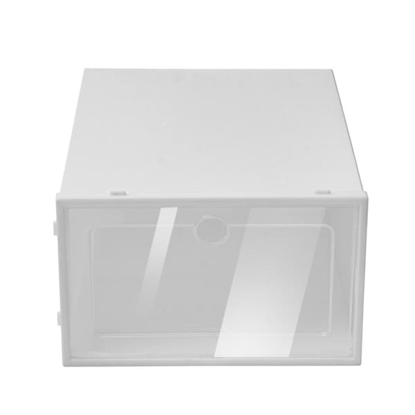 24PC Foldable Sneakers Opbevaringskasser, Stabelbart Design, Gennemsigtig Frontdør, Holdbart Materiale