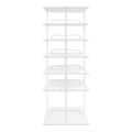Miniatyrbillede 2 af 2: Skoopbevaringsreol, 6 niveauer, 360° roterbar, moderne design,HVID