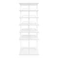 Miniatyrbillede 1 af 2: Skoopbevaringsreol, 6 niveauer, 360° roterbar, moderne design,HVID