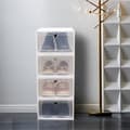 Miniatyrbild 2 av 2: Skoorganiseringsset, Stapelbar design, Transparenta dörrar,Vit
