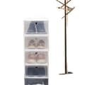 Miniatyrbild 1 av 2: Skoorganiseringsset, Stapelbar design, Transparenta dörrar,Vit