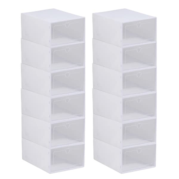 Skoorganisator, Foldbar, Stabelbar, Holdbart Materiale,HVID