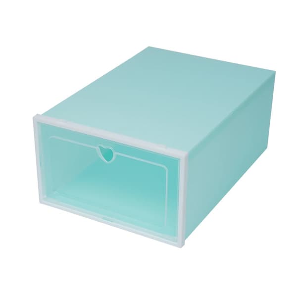 Skoopbevaringsboks, PP-plast, 33x23x14 cm, Assorterede farver,grøn