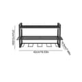 Miniatyrbillede 2 af 2: Power Tool Organizer, 3-lags opbevaring, alsidig brug,Sort
