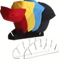 Miniatyrbillede 2 af 2: Hat Display Rack, Plads til 14 hatte, Fritstående design, Pladsbesparende organizer,Stor størrelse, gennemsigtigt1 sort