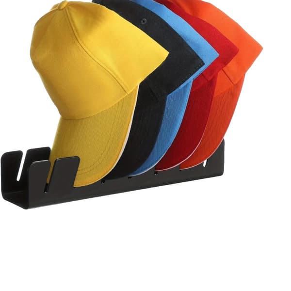 Hat Display Rack, Plads til 14 hatte, Fritstående design, Pladsbesparende organizer,Stor størrelse, 1sort1gennemsigtigt