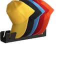 Miniatyrbillede 1 af 2: Hat Display Rack, Plads til 14 hatte, Fritstående design, Pladsbesparende organizer,Stor størrelse, 1sort1gennemsigtigt