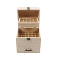 Miniatyrbillede 1 af 2: Essentiel olie opbevaringsboks, træorganisator, multi-niveau design, holdbar konstruktion,Træfarve