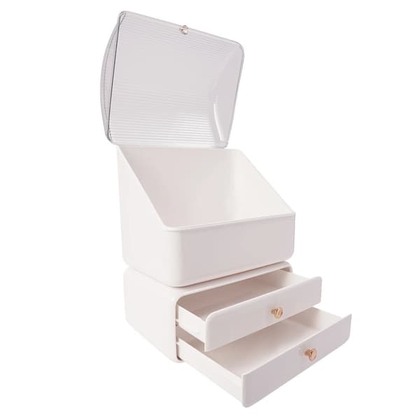Makeup Organizer, 2 Skuffer, Penselholder
