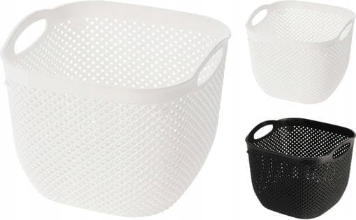 Förvaringskorg med handtag i plast 6,3 l