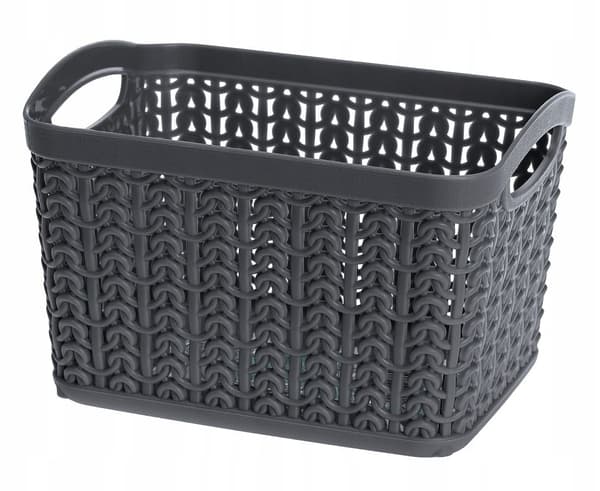Harmaa rottinkikori 10,8 x 16,5 x 12,2 cm universaali
