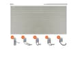 Miniatyrbild 1 av 2: Garageväggorganiseringspaneler, PVC-material, butiksdiskplay, 32 kvadratfot med krokar