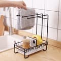 Miniatyrbillede 3 af 9: LIVIT Moderne Sort Håndklædeholder med Opbevaringsbakke