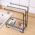 Miniatyrbillede 7 af 9: LIVIT Moderne Sort Håndklædeholder med Opbevaringsbakke