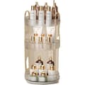 Miniatyrbillede 1 af 2: Roterende Makeup Organizer, 3-lags Opbevaring, 360° Rotation, Alsidig Brug,gennemsigtig 3-lags
