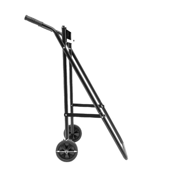 Udenbordsmotorbådsvogn, Foldbart design, Belastningsevne 40 kg, Moderne stålramme,sort