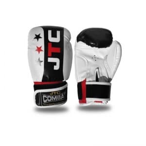 Boxhandske Junior, vit/svart, JTC Combat 6 oz