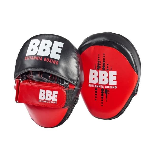 BBE FX Curved Hook & Jab Pads Black/Red One Size