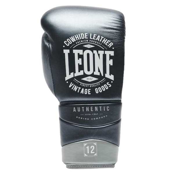Leone1947 Boksehandsker I Læder Authentic 2 Grå 10 oz