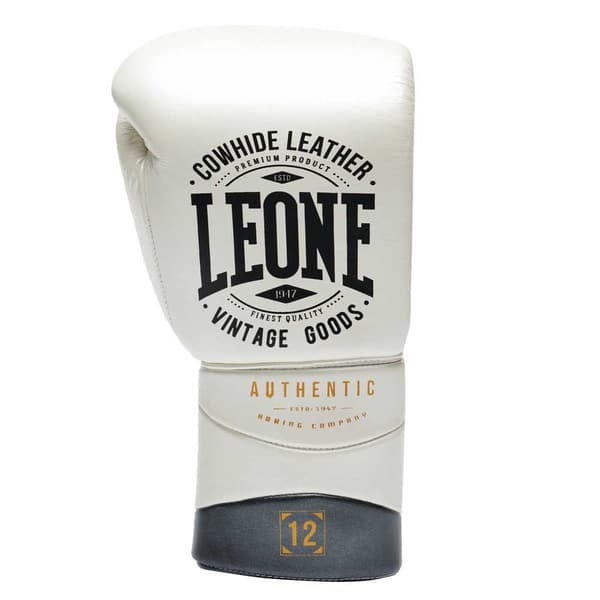 Leone1947 Boksehandsker I Kunstlæder Authentic 2 Hvid 12 oz